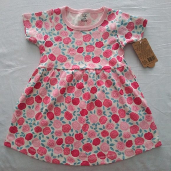 Touched By Nature 2 Dresses 9-12 month Cotton NWT - Picture 3 of 6